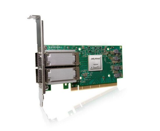 Сетевой адаптер NVIDIA Mellanox MCX556A-ECAT, InfiniBand, 100 Гбит/с, QSFP28, двухпортовый, фото 