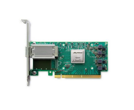 Сетевой адаптер NVIDIA Mellanox MCX653105A-EFAT, InfiniBand, 100 Гбит/с, QSFP56, однопортовый, фото 