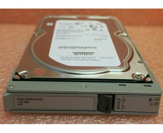Жесткий диск для сервера Cisco 4ТБ SAS 3.5" 7200 об/мин, 12 Gb/s, UCSC-C3X60-HD4TB, фото 
