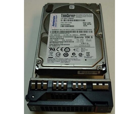 Жесткий диск для сервера Lenovo 900ГБ SAS 2.5" 10000 об/мин, 6 Gb/s, 03T7739, фото 