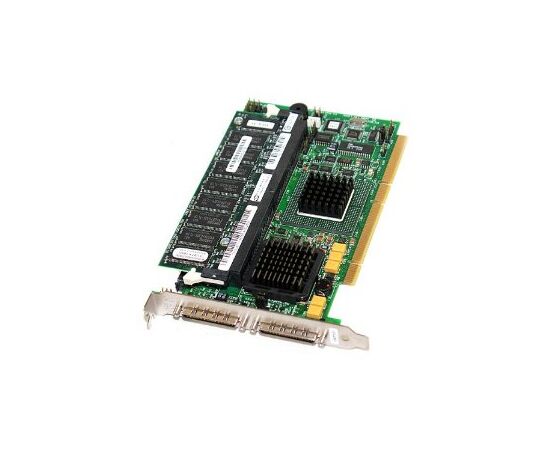 Контроллер DELL 1U294 Perc4 Dual Channel Pci-x Ultra320 SCSI Raid Card With Standard Bracket, фото 