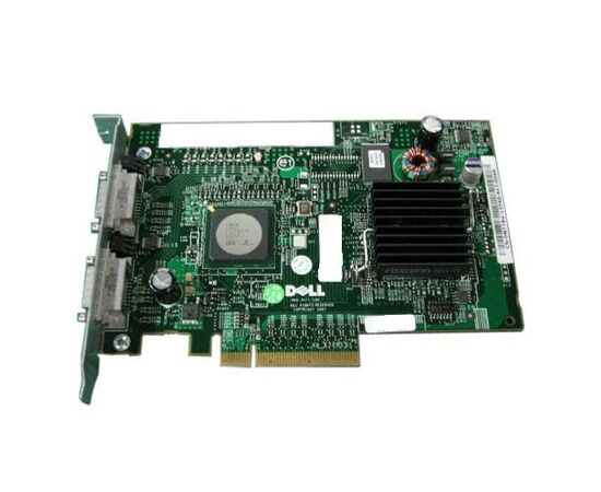 Контроллер DELL FD467 PERC 5/e Dual Channel 8port PCI-e SAS, фото 