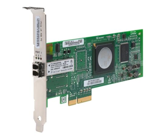 Контроллер QLOGIC QLE2460 4Gb Single Port PCI-e X4 Low Profile Fibre Channel, фото 