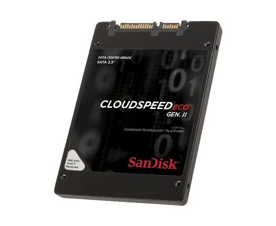 SSD диск для сервера SanDisk CloudSpeed Eco 1.92ТБ 2.5" SATA 6Gb/s MLC SDLF1CRR-019T-1HA1, фото 