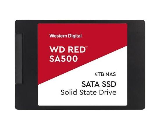 SSD диск WESTERN DIGITAL Wds400t1r0a Wd Red Sa500 Nas 3d Nand 4TB SATA 6Gbps, фото 