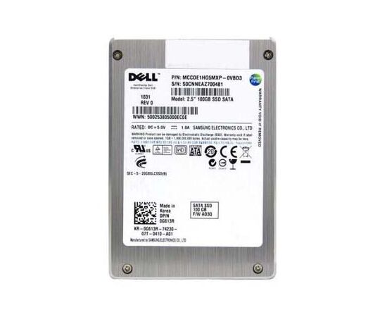 SSD диск для сервера Dell PowerEdge Enterprise 100ГБ 2.5" SATA 6Gb/s G613R, фото 