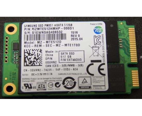 SSD диск SAMSUNG MZMTE512HMHP Pm851 Series 512GB SATA 6Gbps, фото 