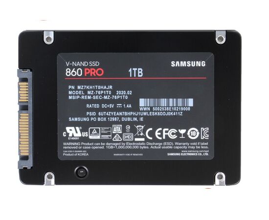 SSD диск SAMSUNG MZ7KH1T0HAJR 860 Pro Series 1TB SATA 6Gbps, фото 