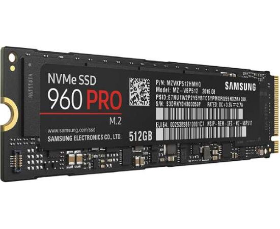 SSD диск SAMSUNG MZ-V6P512 960 Pro M.2, фото 