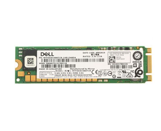 SSD диск для сервера Micron 5100 PRO 480ГБ M.2 SATA 6Gb/s TLC MTFDDAV480TCB, фото 