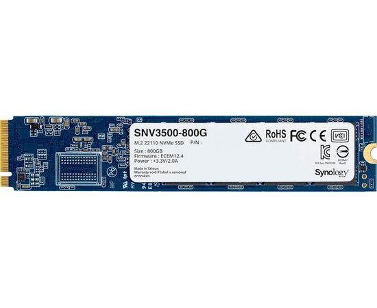 SSD диск для сервера Synology SNV3500 800ГБ M.2 NVMe PCIe 3.0 x4 SNV3500-800G, фото 