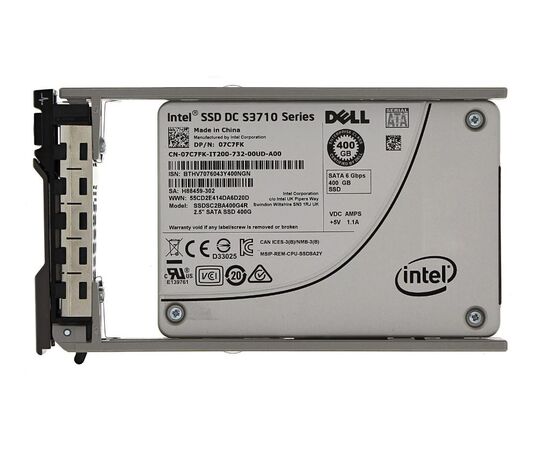 SSD диск для сервера Dell PowerEdge Write Intensive 400ГБ 2.5" SATA 6Gb/s MLC 07C7FK, фото 