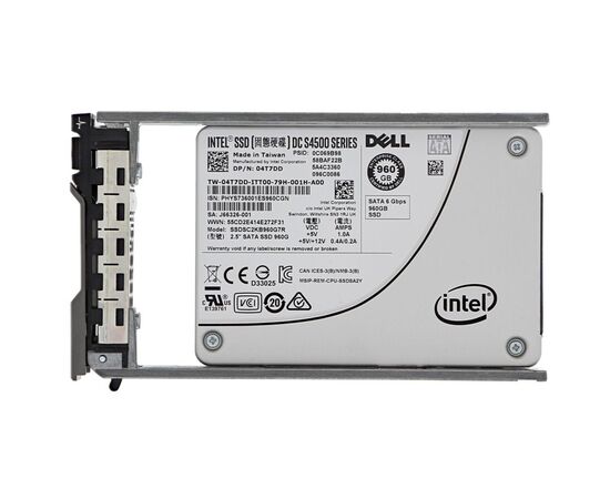 SSD диск для сервера Dell PowerEdge Read Intensive 960ГБ 2.5" SATA 6Gb/s TLC 4T7DD, фото 