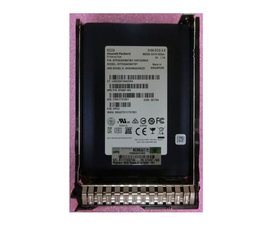 SSD диск для сервера HPE ProLiant Read Intensive 960ГБ 2.5" SATA 6Gb/s 870667-003, фото 
