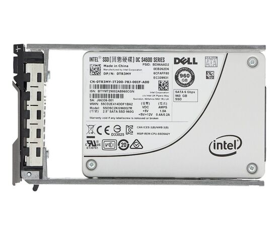 SSD диск для сервера Dell PowerEdge Mixed Use 960ГБ 2.5" SATA 6Gb/s TLC 0TR3MY, фото 