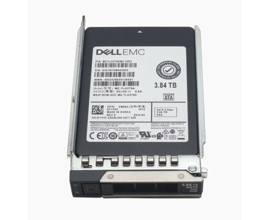 SSD диск для сервера Dell PowerEdge Read Intensive 3.84ТБ 2.5" SATA 6Gb/s TLC FYP5F, фото 