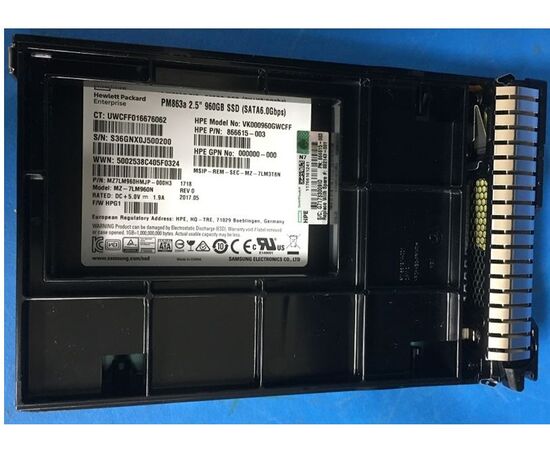 SSD диск для сервера HPE ProLiant Read Intensive 960ГБ 2.5" SATA 6Gb/s 866615-003, фото 