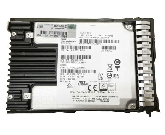 SSD диск для сервера HPE ProLiant Mixed Use 400ГБ 2.5" SAS 12Gb/s 872388-002, фото 