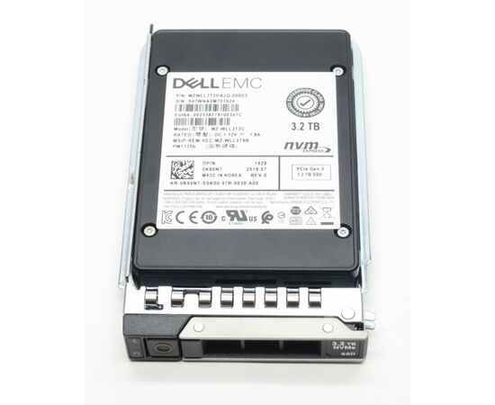 SSD диск для сервера Dell PowerEdge Enterprise 3.2ТБ 2.5" U.2 NVMe PCIe 3.0 x4 TLC K60N7, фото 