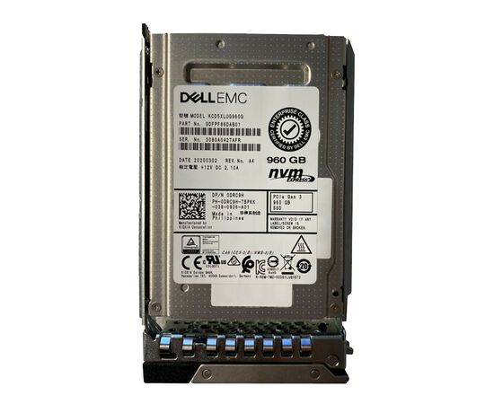 SSD диск для сервера Dell PowerEdge Read Intensive 960ГБ 2.5" U.2 NVMe PCIe 3.0 x4 TLC DRC9H, фото 