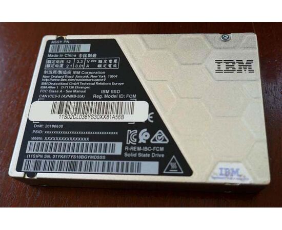 SSD диск для сервера IBM Enterprise SSD 800ГБ 2.5" SAS 12Gb/s MLC 00FN400, фото 