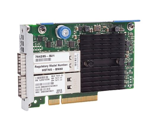 Сетевая карта HPE 764285-B21 Infiniband Fdr/ethernet 10Gb/40Gbe 2-port 544+FLR-QSFP Network Adapter, фото 