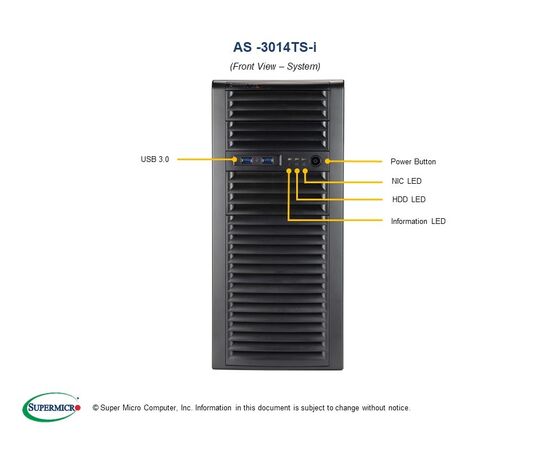Серверная платформа SuperMicro AS -3014TS-I, фото , изображение 4