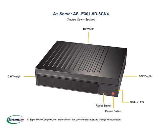 Серверная платформа SuperMicro AS -E301-9D-8CN4, фото , изображение 2