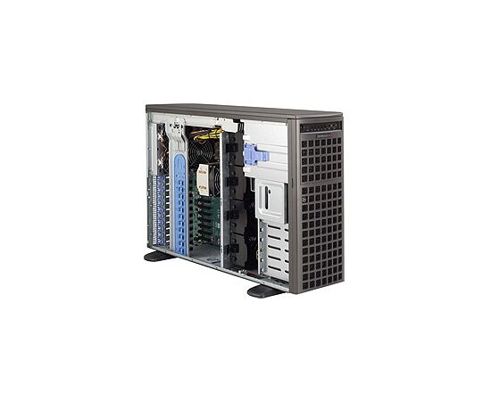 Supermicro CSE-747TQ-R1K28B 4U установка в стойку, фото 