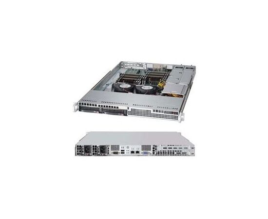 Supermicro CSE-813LT-R500CB серверный корпус 1U установка в стойку, фото 