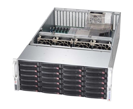 Supermicro CSE-846XE1C-R1K23B серверный корпус 4U установка в стойку, фото 