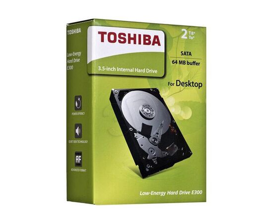 Диск HDD Toshiba E300 SATA III (6Gb/s) 3.5" 2TB, HDWA120EZSTA, фото 