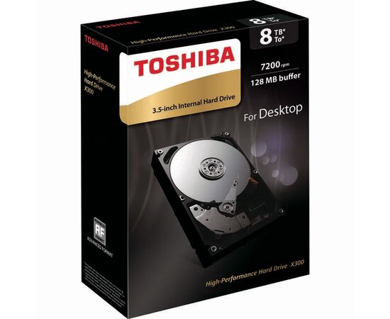 Диск HDD Toshiba X300 SATA III (6Gb/s) 3.5" 8TB, HDWF180EZSTA, фото 