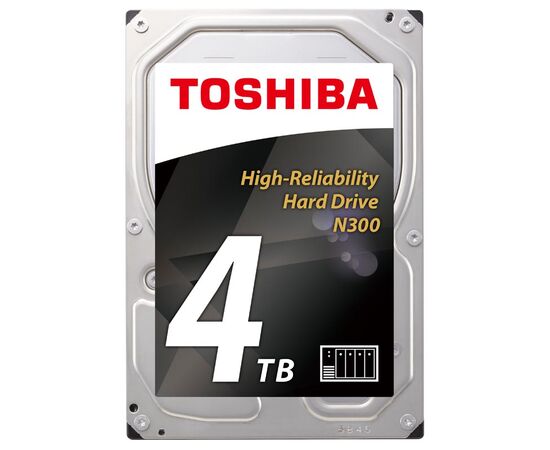 Диск HDD Toshiba N300 SATA III (6Gb/s) 3.5" 4TB, HDWQ140EZSTA, фото 