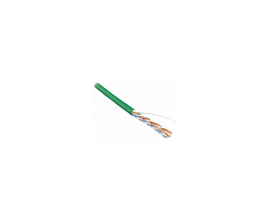 Hyperline UUTP4-C5E-S24-IN-PVC-GN-100 (100 м) Кабель витая пара, фото 