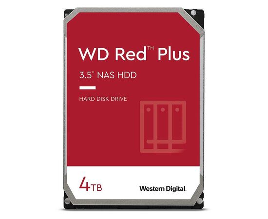 Диск HDD WD Red Plus SATA III (6Gb/s) 3.5" 4TB, WD40EFZX, фото 