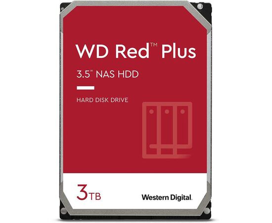 Диск HDD WD Red Plus SATA III (6Gb/s) 3.5" 3TB, WD30EFZX, фото 