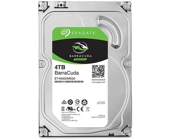 Диск HDD Seagate BarraCuda SATA III (6Gb/s) 3.5" 4TB, ST4000DM005, фото 