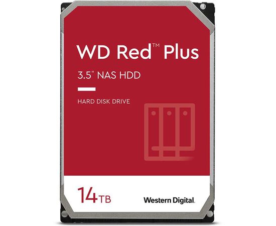 Диск HDD WD Red Plus SATA III (6Gb/s) 3.5" 14TB, WD140EFGX, фото 