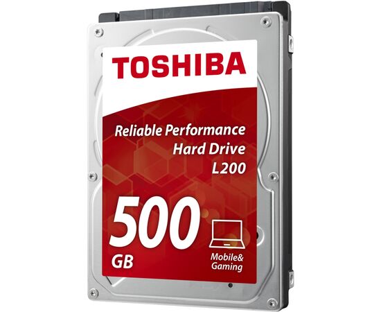 Диск HDD Toshiba L200 Slim SATA III (6Gb/s) 2.5" 500GB, HDWK105UZSVA, фото 