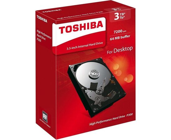 Диск HDD Toshiba P300 SATA III (6Gb/s) 3.5" 3TB, HDWD130EZSTA, фото 