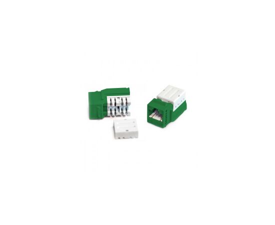 Hyperline KJNE-8P8C-C5e-90-GN Вставка Keystone Jack RJ-45(8P8C), фото 