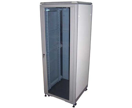 Шкаф серверный LANMASTER Eco 19", 27U, 600x800, серый, 3 ЧАСТИ (TWT-CBE-27U-6x8), фото 