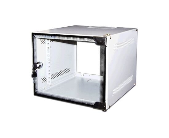 Шкаф настенный LANMASTER Lite 10", 12U, 300x310, серый, 1 ЧАСТЬ (TWT-CBW10-12U-3x3), фото 