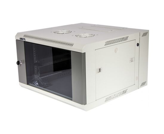 Шкаф настенный LANMASTER Pro TWT-CBW3G-12U-6x6-GY серый (TWT-CBW3G-12U-6x6-GY), фото 