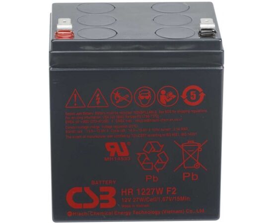 Аккумуляторная батарея для ИБП CSB HR1227W, 12V 7,5Ah, фото 