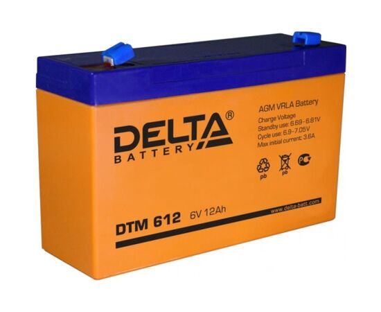 Аккумуляторная батарея для ИБП Delta DTM 612, фото 