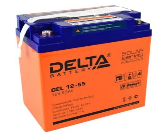 Аккумуляторная батарея для ИБП Delta GEL 12-55, фото 