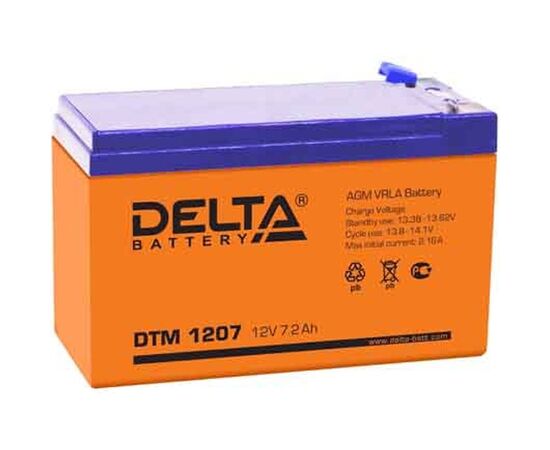 Аккумуляторная батарея для ИБП Delta DTM 1207, фото 