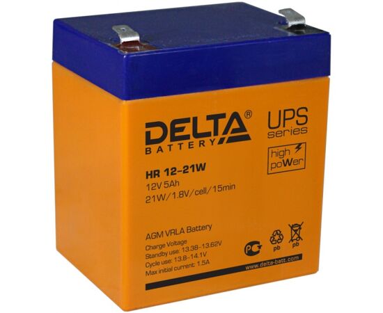Аккумуляторная батарея для ИБП Delta HR 12-21W, фото 